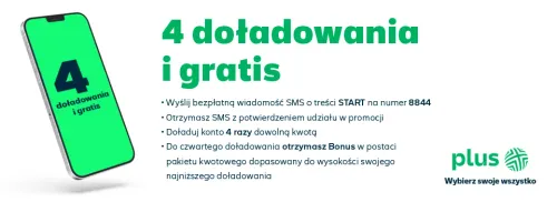 4 doładowania i bonus — jak działa promocja SMS?